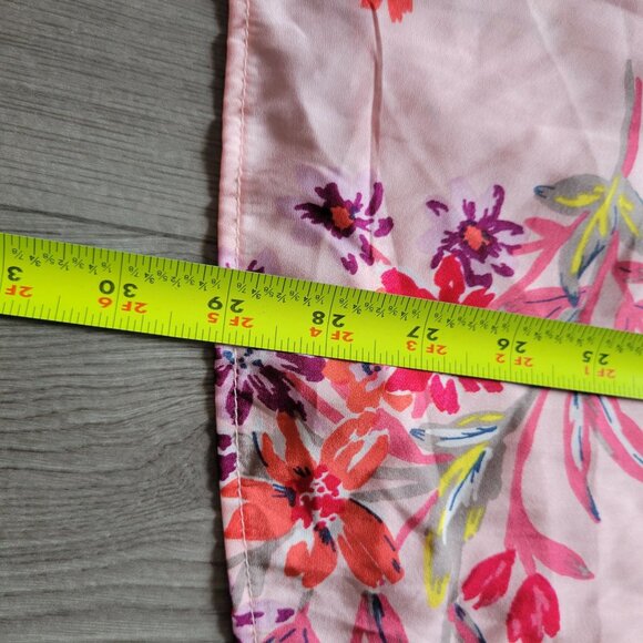 Womens Pink Floral Off-Shoulder Blouse 14 16 Terra & Sky Lightweight Top - Picture 6 of 7